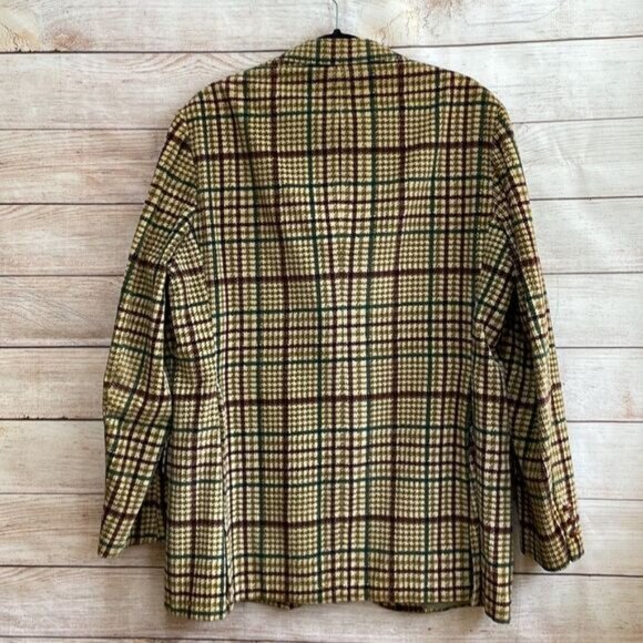 VINTAGE CRICKETEER PLAID CORDUROY BLAZER - Picture 4 of 11